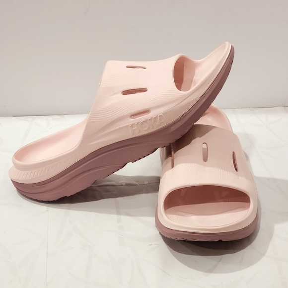 Hoka Ora Recovery 3 Cosmic Pearl Pink Comfort Slip on Slide Men's 13 - Picture 1 of 9